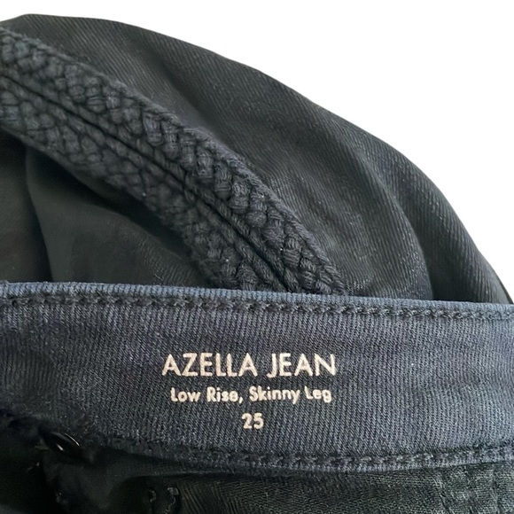 Elie Tahari Azella Braid Waxed Skinny Jeans in Black Size 25 - Picture 10 of 10